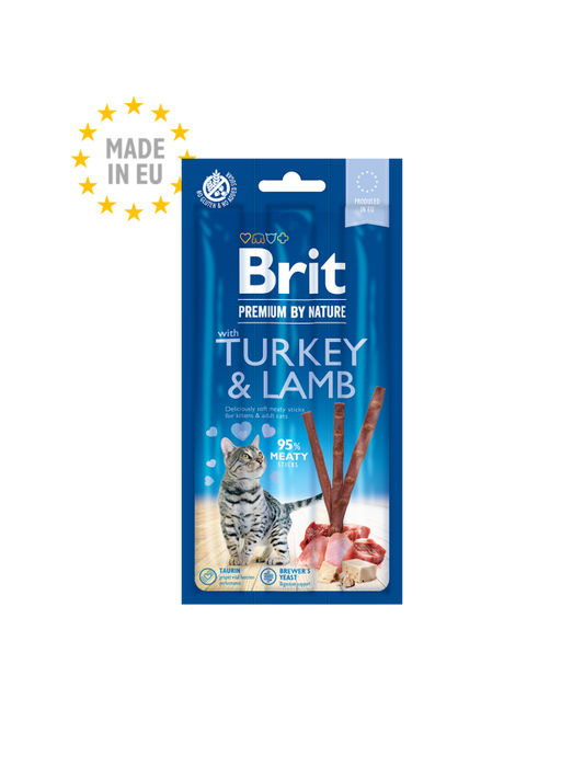 Brit Premium by Nature Cat Sticks with Turkey & Lamb
