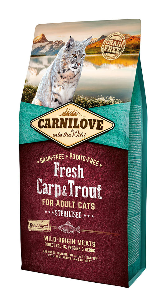 Carnilove Fresh Carp & Trout” for Sterilised adult cats