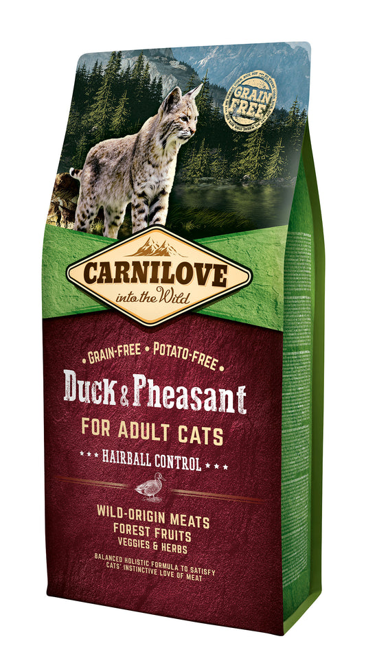 Carnilove Dry Food Duck & Pheasant Cat Food” Hairball Control for adult cats