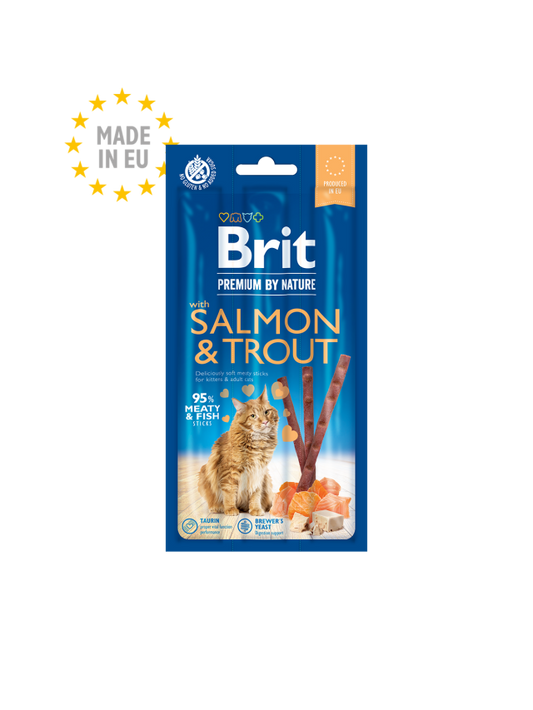 Brit Premium by Nature Cat Sticks with Salmon & Trout