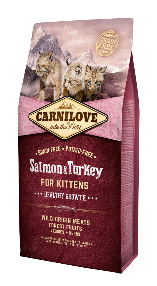 Carnilove Dry Food Salmon & Turkey Healthy Growth - Kittens